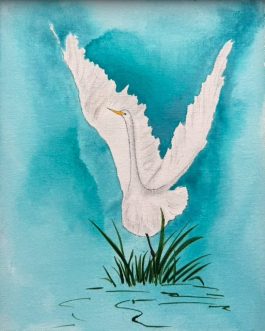 De grote zilverreiger